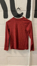 REI Longsleeve Youth 10-12 Red Floral