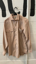LL Bean Longsleeve (Button-Up) M Red/White Striped