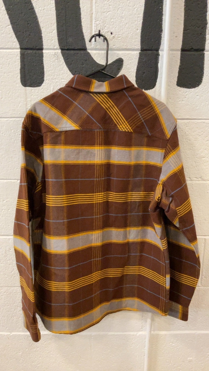 Alaskan Hard Gear Longsleeve (Button-Up) M Brown Flannel
