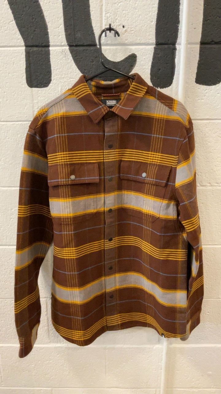 Alaskan Hard Gear Longsleeve (Button-Up) M Brown Flannel