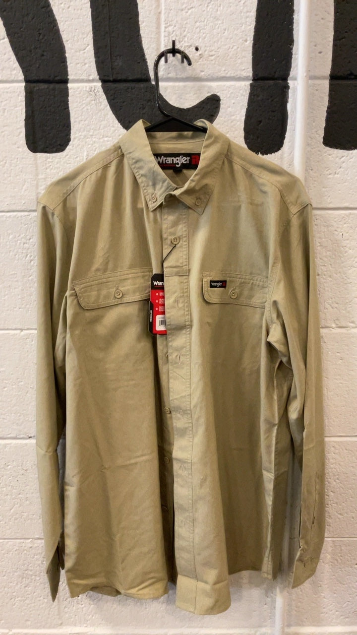 Wrangler Longsleeve (Button-Up) M Tan