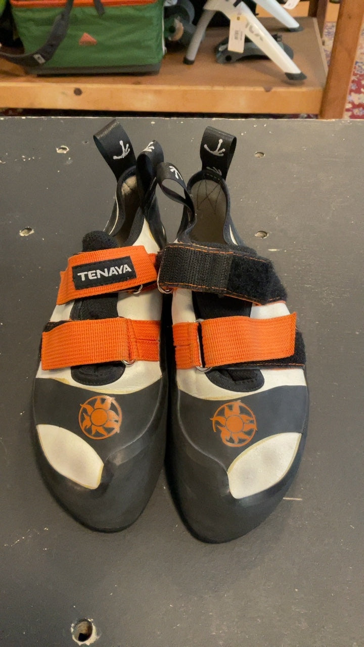 Tenaya Ra Shoes (Climbing) 38/6.5 White/Orange/Black