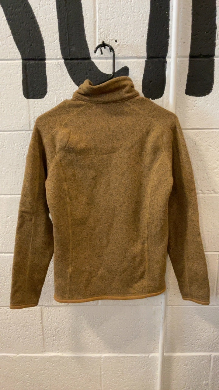 Patagonia W's Better Sweater Fleece Jacket (Quarter-Zip) (No Hood) W's S Brown