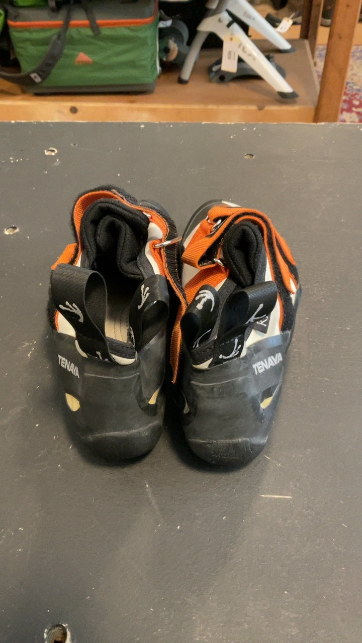 Tenaya Ra Shoes (Climbing) 38/6.5 White/Orange/Black