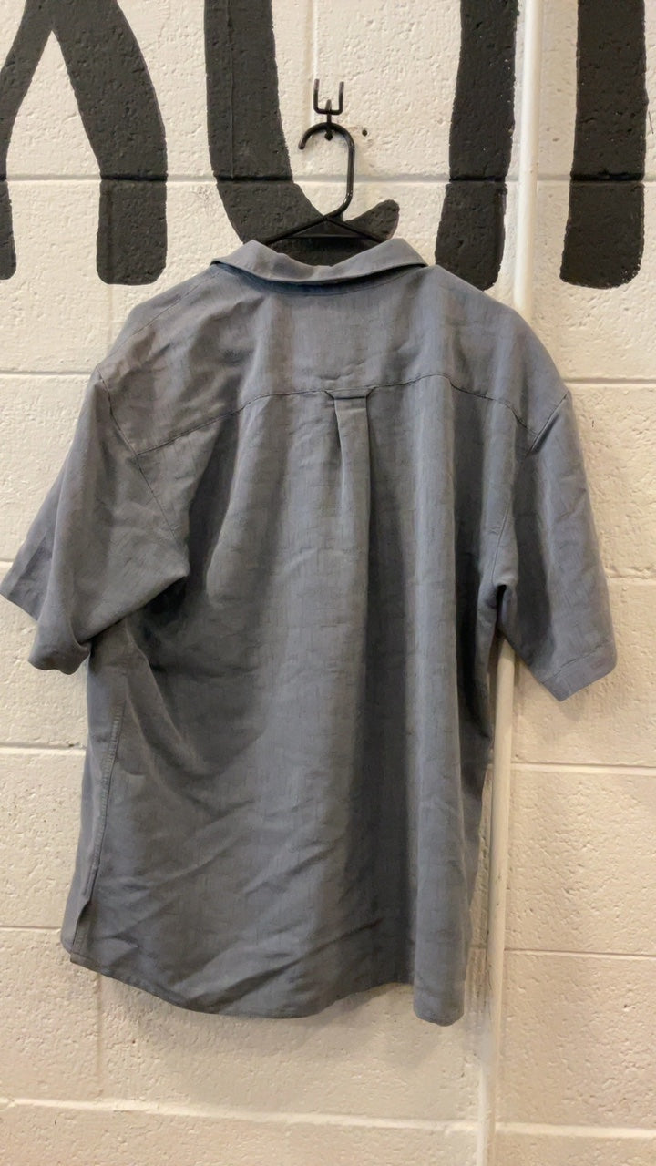 Cabelas Short Sleeve (Button Up) M Blue