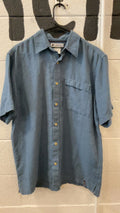 Columbia Short Sleeve (Button Up) M Blue