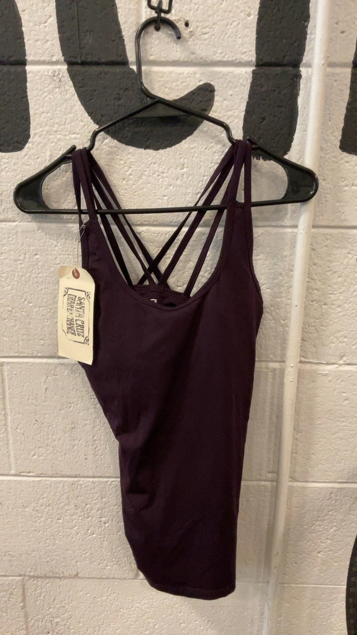 Gap Fit Athletic Tank Top M Maroon