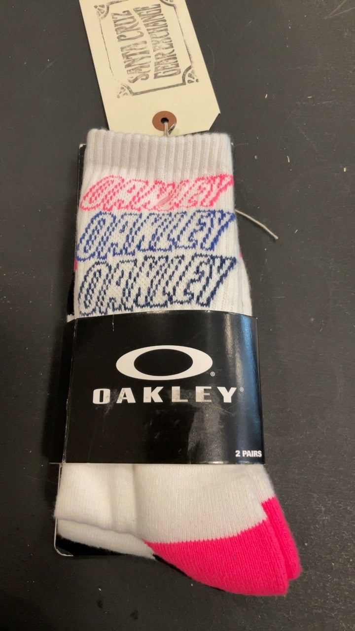 Oakley Socks M White/Pink/Black