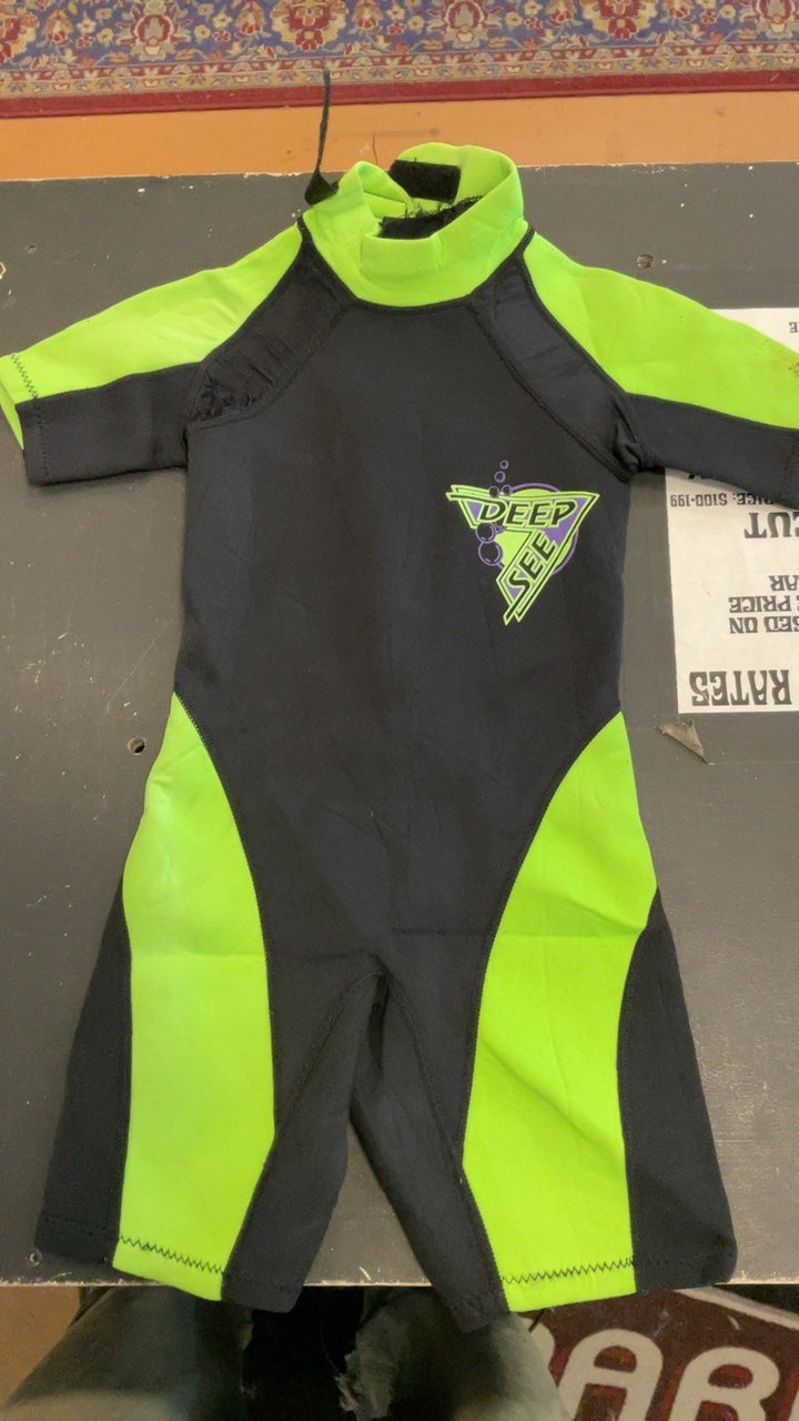 Deep See Wetsuit Youth XS Gren/Black