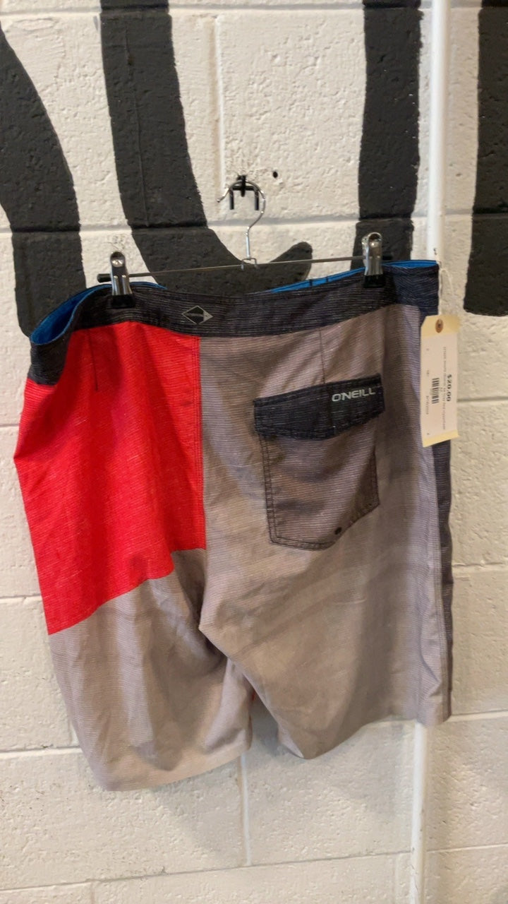 O'Neill Shorts (Board) 34 Grey Red Hyperfreak