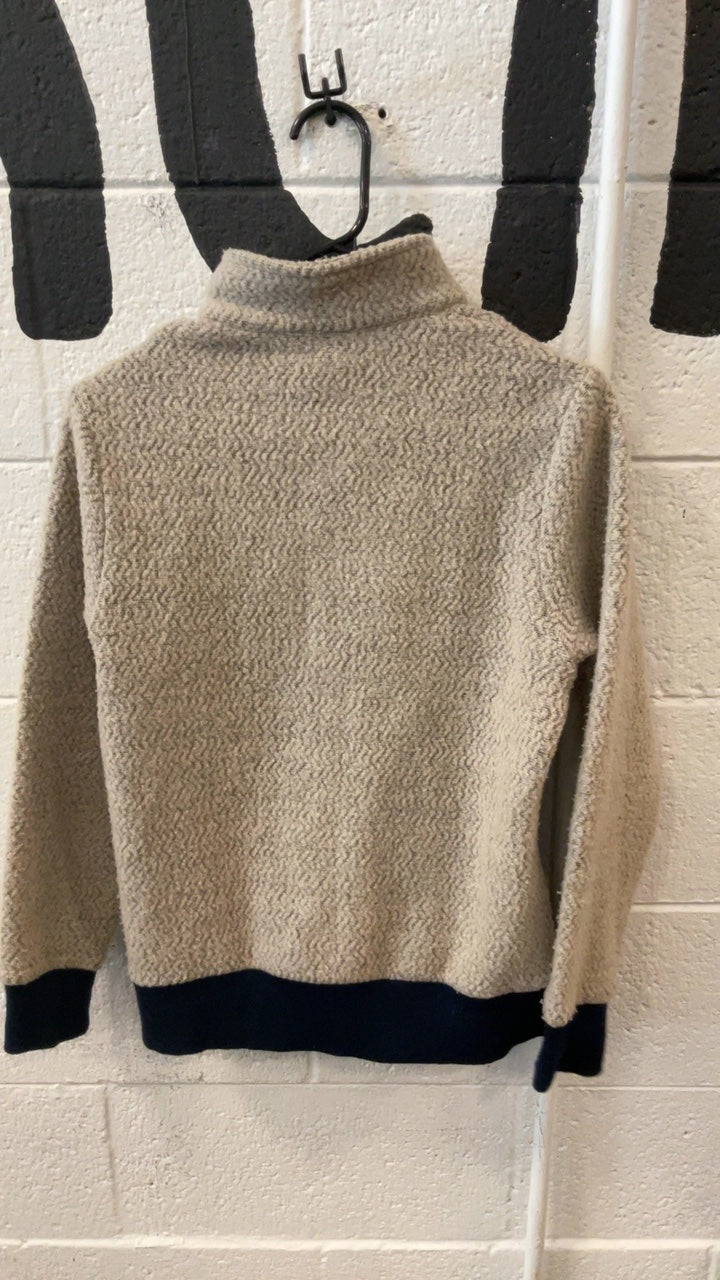 Patagonia Woolyester Fleece Jacket (Full-Zip) (No Hood) W's XS Beige/Blue