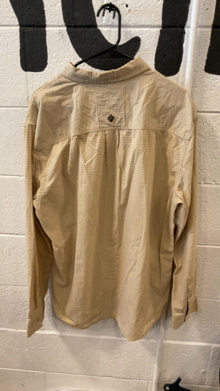 Prana Longsleeve (Button-Up) XL Brown Stripe