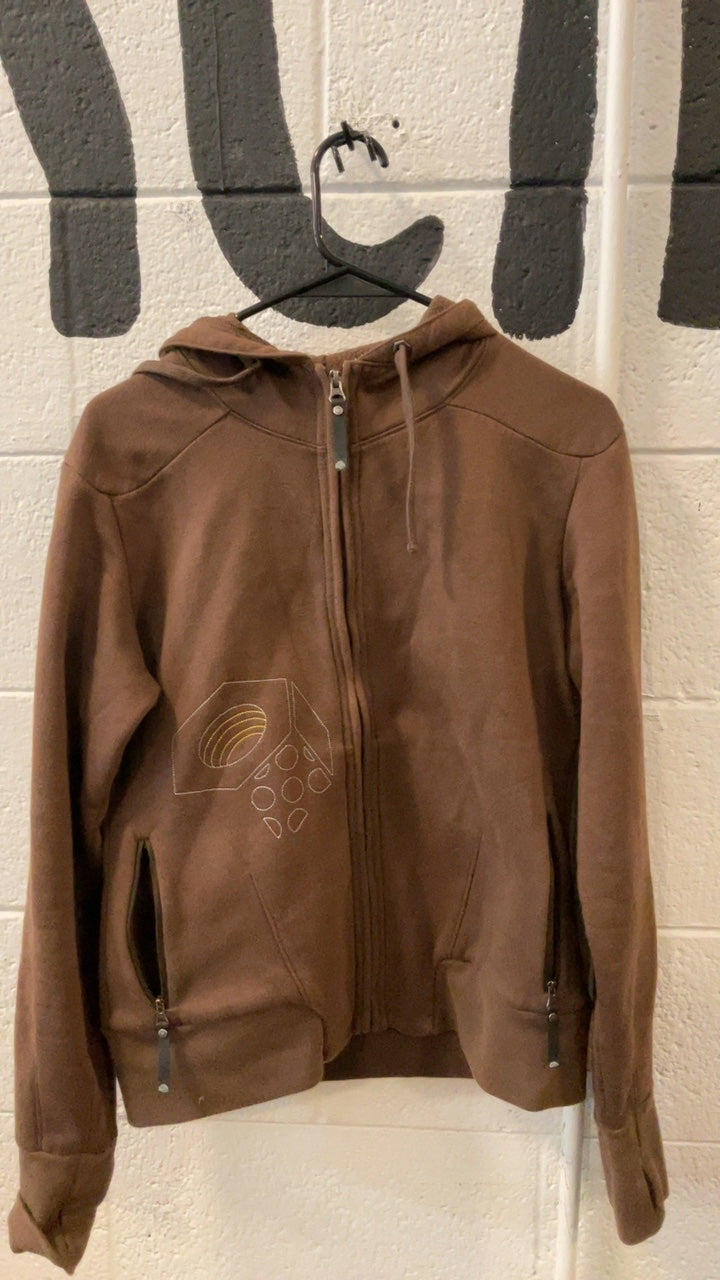Mountain Hardwear Hoodie (Full Zip) W M Brown Yellow
