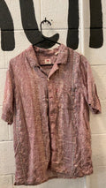 Levis Shirt S Red Flower Pattern