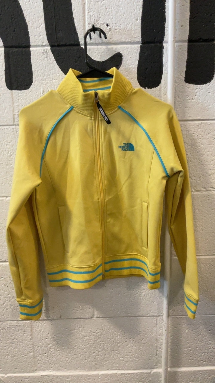 The North Face Jacket Youth L Yellow Blue Stripes