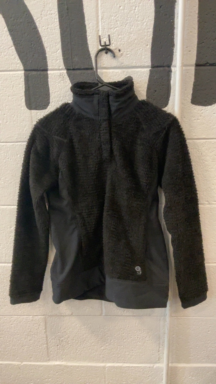 Mountain Hardwear Polartec Fleece Jacket (Quarter-Zip) (No Hood) S Black