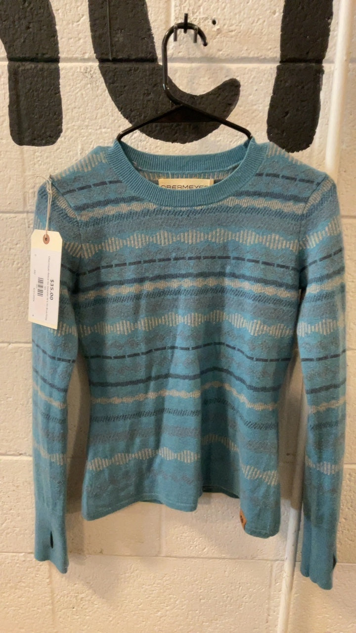 Obermeyer Reece Ski Sweater W's XS Blue/Grey