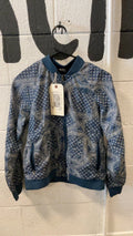 The North Face Jacket Youth L Blue/White Patterned Bomber