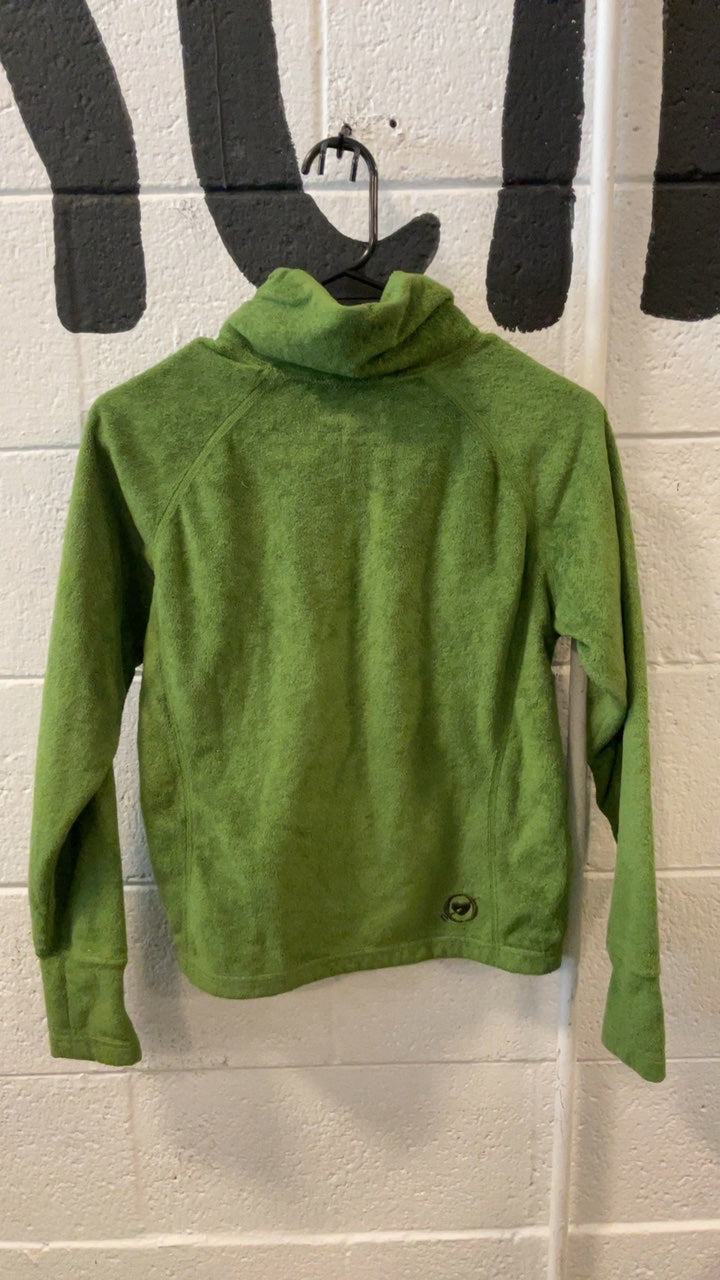 Obermeyer Fleece Jacket (Quarter-Zip) (No Hood) Youth L Green