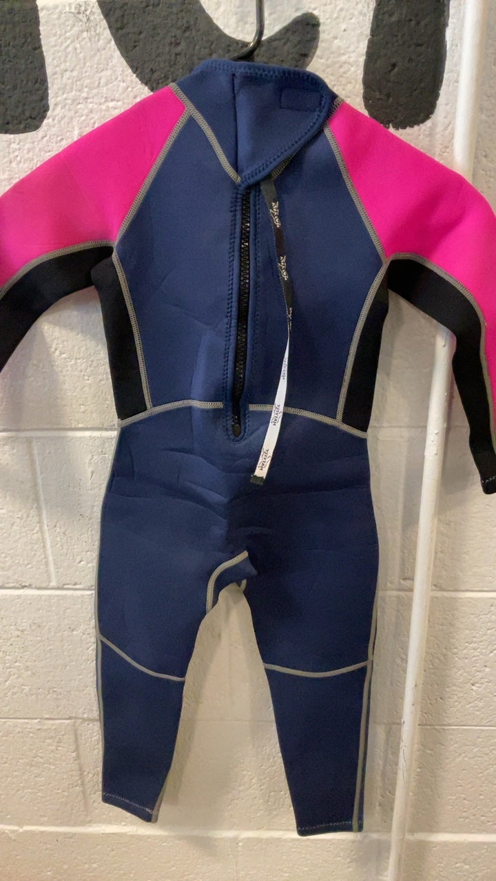 Natyfly Wetsuit Youth M Pink/Black/Blue