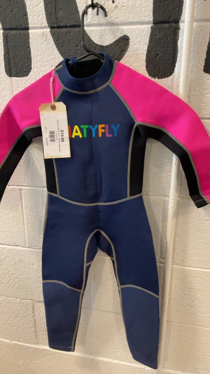 Natyfly Wetsuit Youth M Pink/Black/Blue