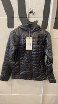 Mountain Hardwear Ghost Shadow Down Jacket (Full Zip) (Hood) W's XS Black/Purple