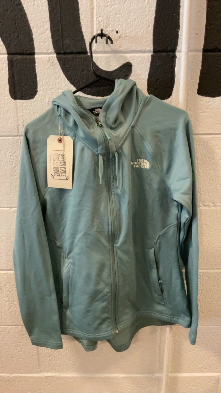 The North Face Jacket M Blue Green Zipper Hoodie