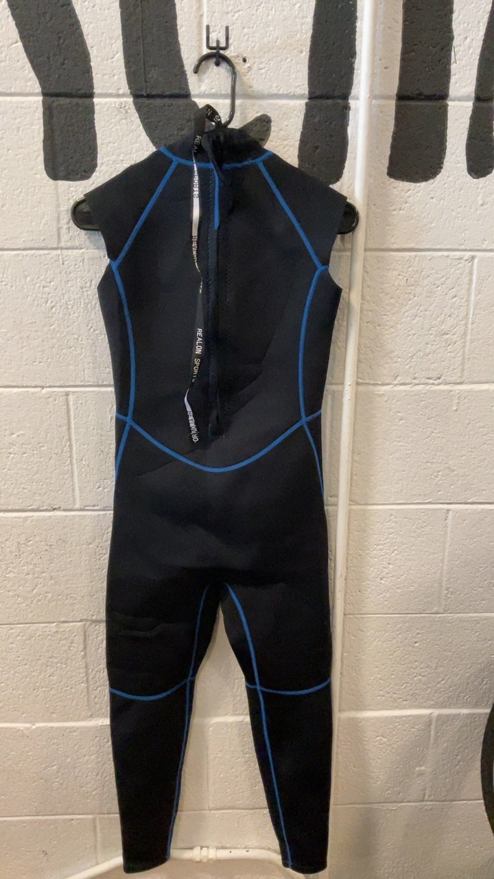 Realon Sports Wetsuit XL Black/Blue Sleeveless