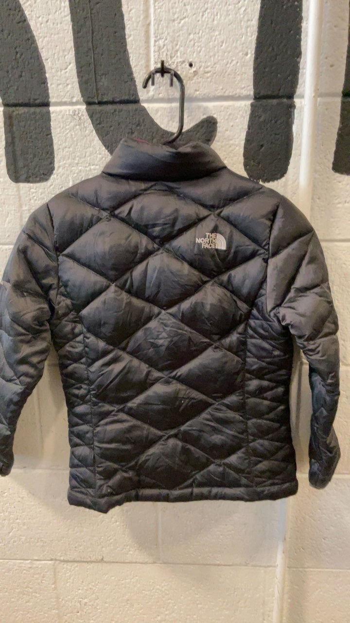 The North Face Down Jacket Youth S Black/Pink