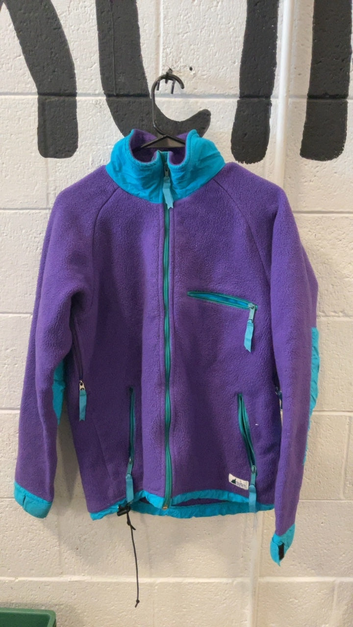 Polar Plus MEC Fleece Jacket (Full-Zip) (No Hood) L Purple/Blue
