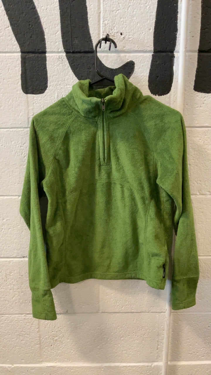 Obermeyer Fleece Jacket (Quarter-Zip) (No Hood) Youth L Green