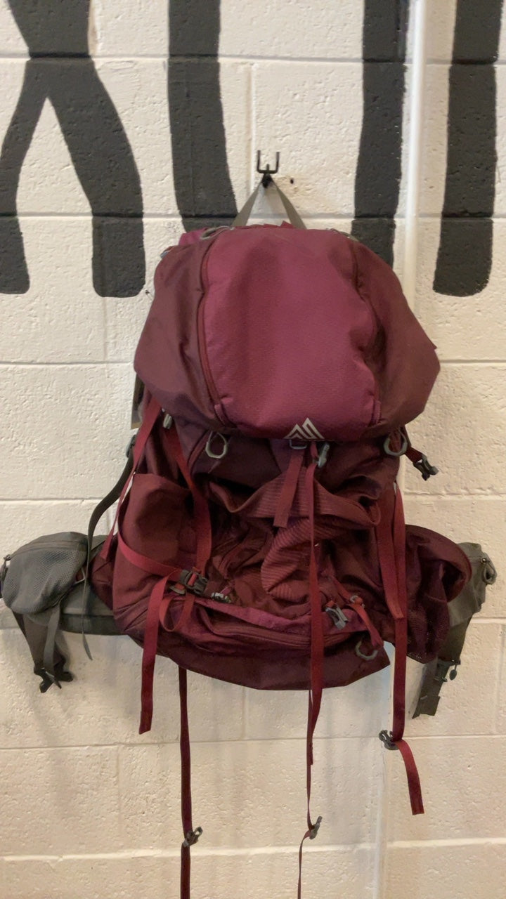 Gregory Backpack 60L Maroon Deva