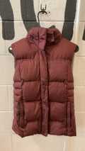 Patagonia Down Vest S Red Down With It (Hooded)