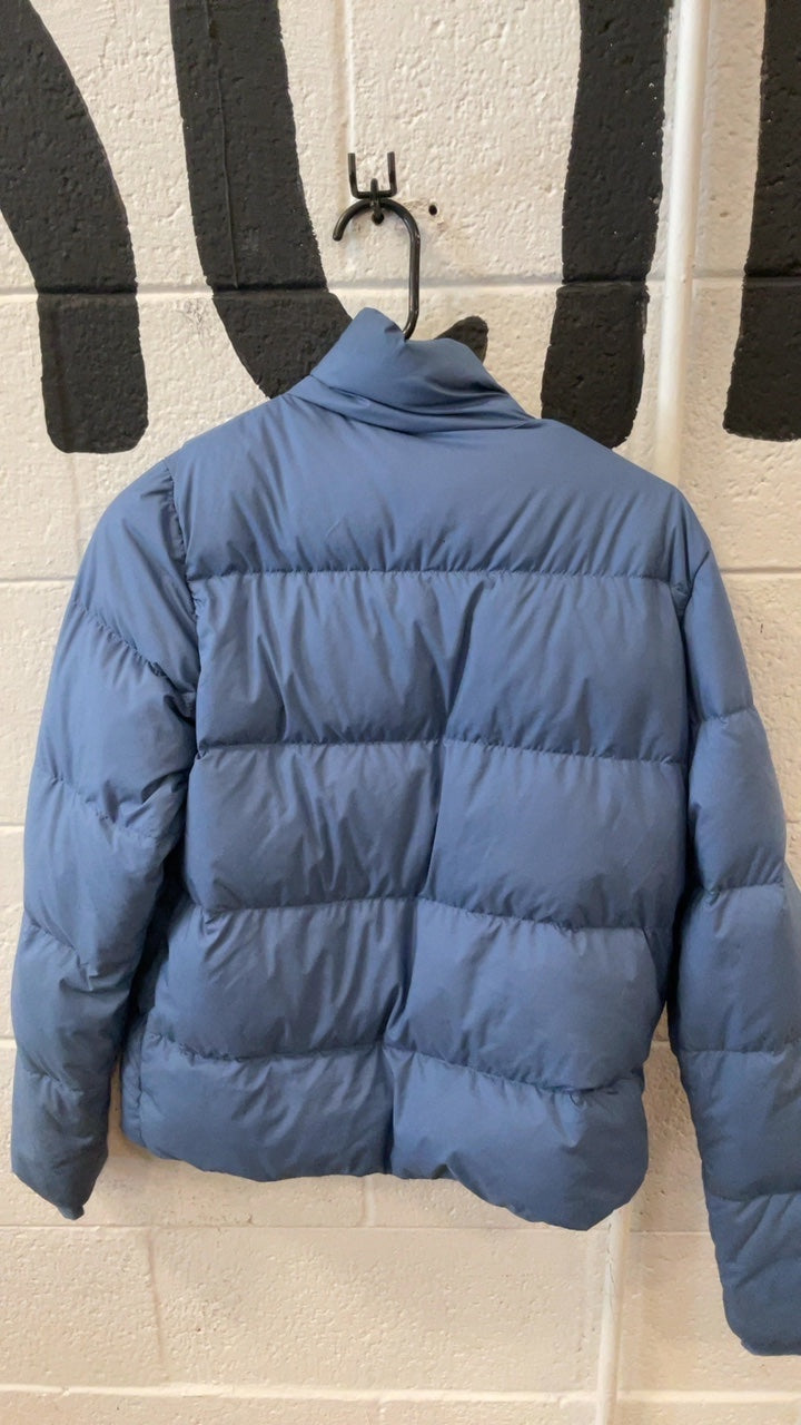 Patagonia Down Jacket S Blue Silent Down (Rip Inside)