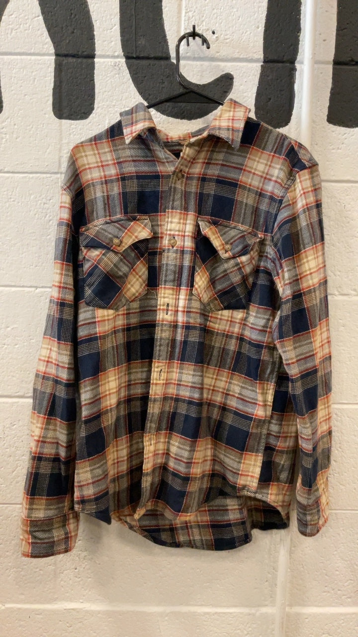 Levis Relaxed Fit Longsleeve (Button-Up) S Red/White/Blue
