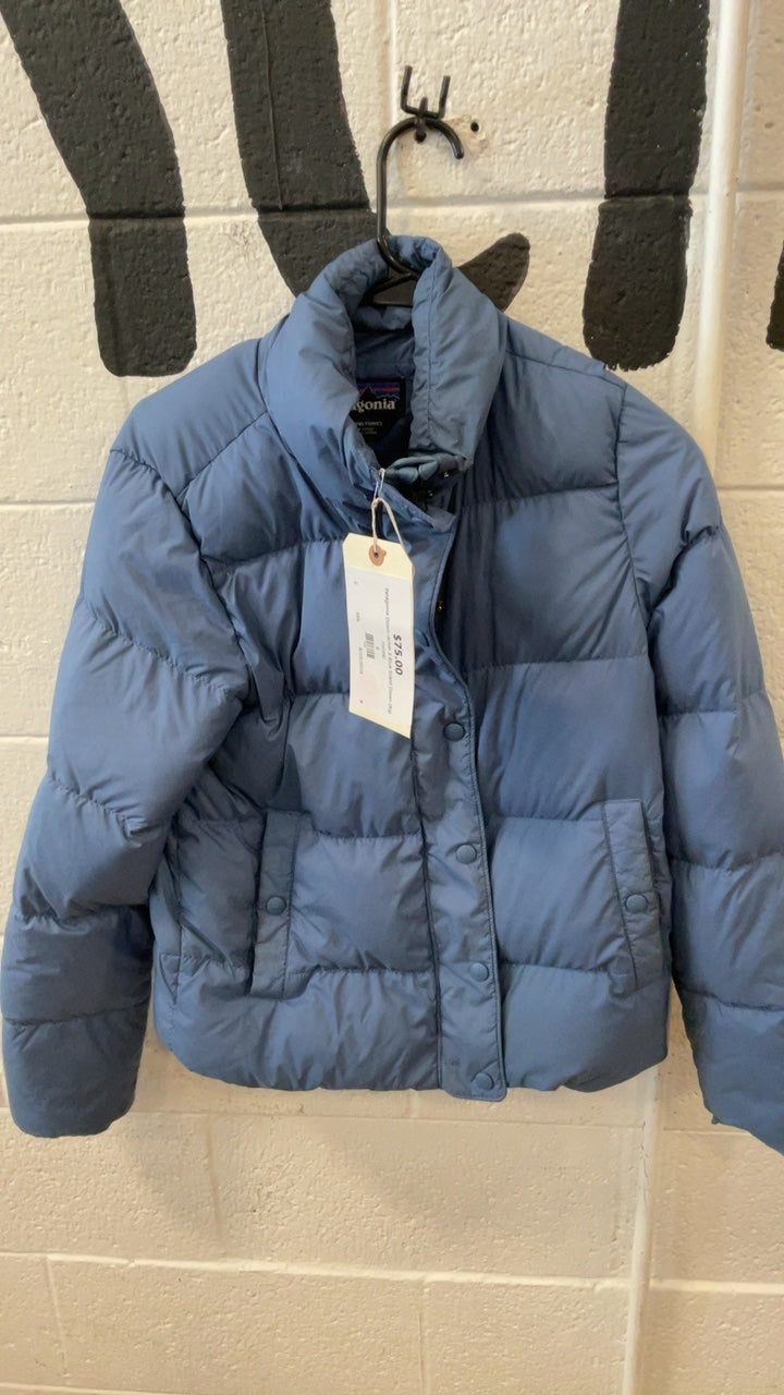 Patagonia Down Jacket S Blue Silent Down (Rip Inside)