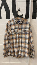 George Flannel M Blue/White/Tan