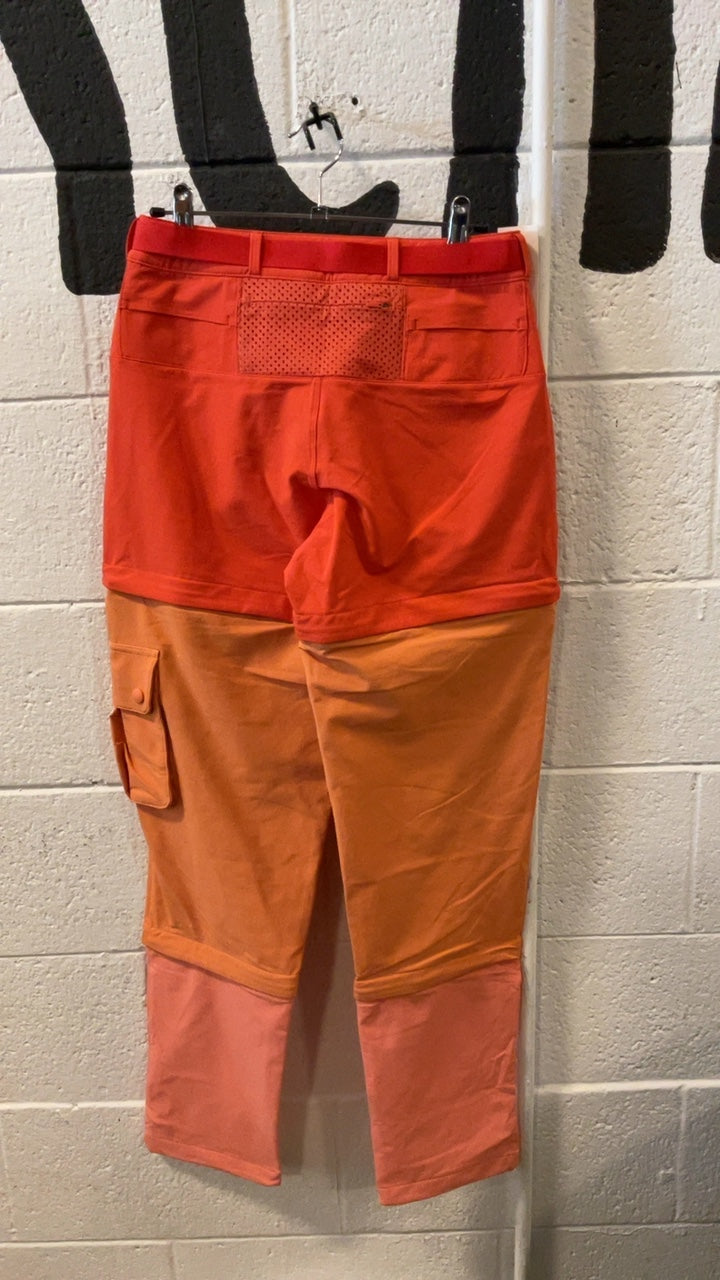 Outdoor Voices RecTrek Pants (Hiking)(Zip-Off) W's XS Orange/Pink