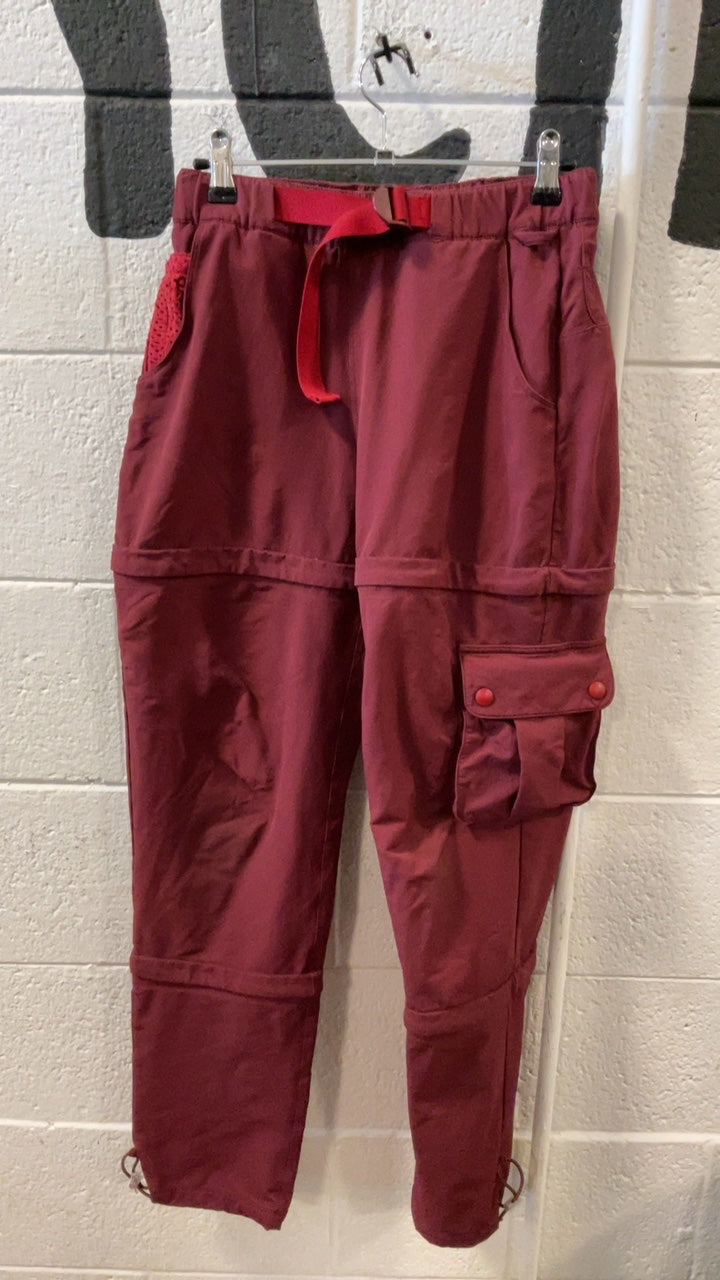 Outdoor Voices RecTrek Pants (Hiking)(Zip-Off) W's XS Red