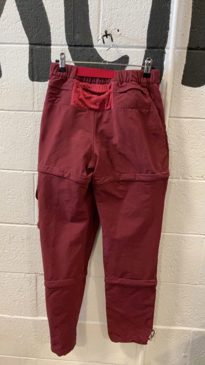 Outdoor Voices RecTrek Pants (Hiking)(Zip-Off) W's XS Red