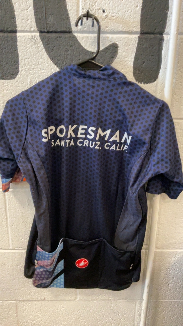 Castelli Athletic T-Shirt (Cycling) S Blue/Black Spokesman