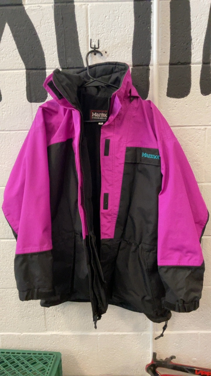 Marmot Snow Jacket Womens M Pink/Black Gortex