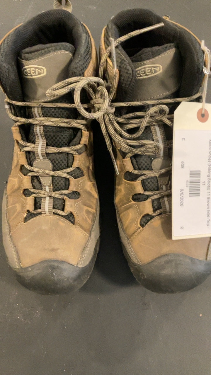 KEEN Shoes (Hiking Boots) 11 Brown Mid-Top
