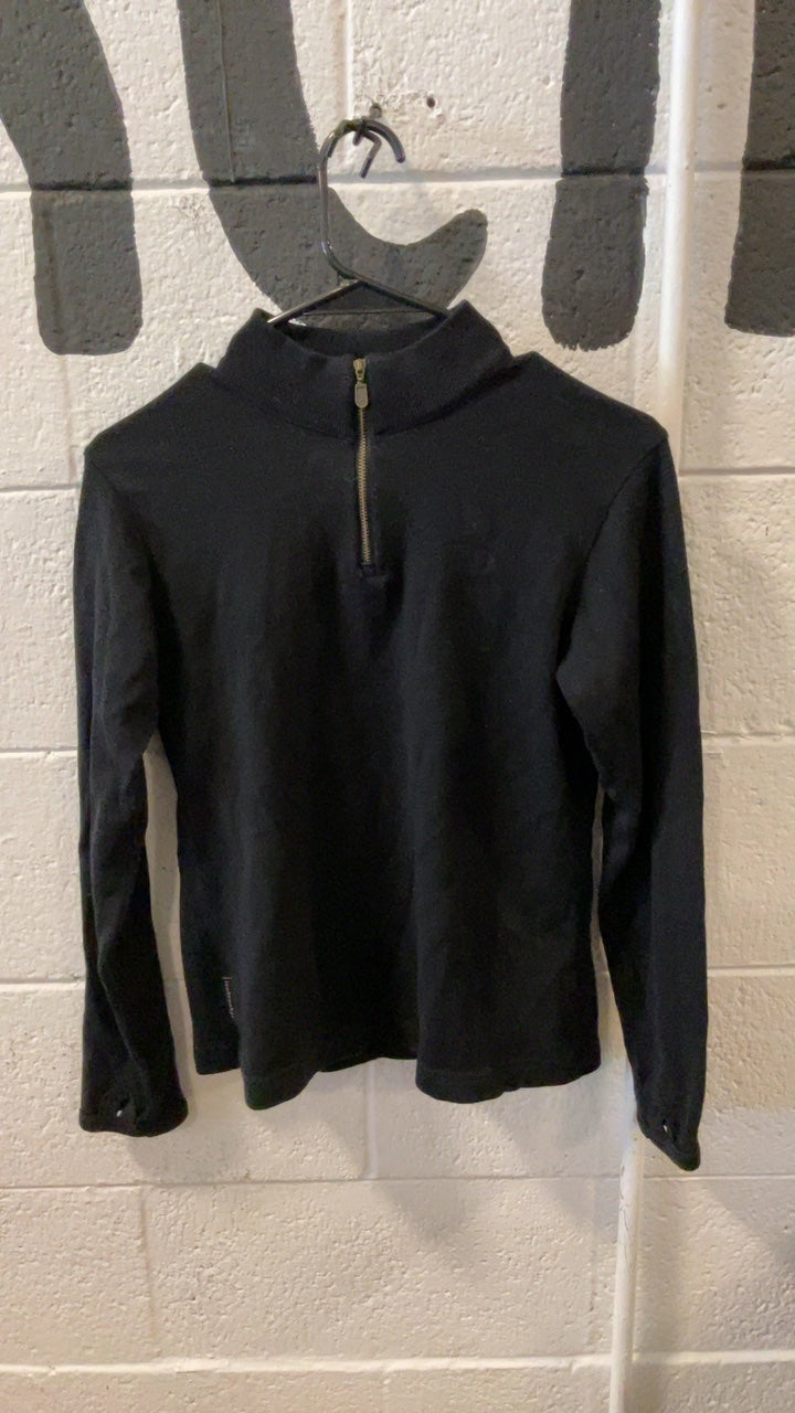 Icebreaker Sport 320 Jacket (Quarter-Zip) (No Hood) S Black