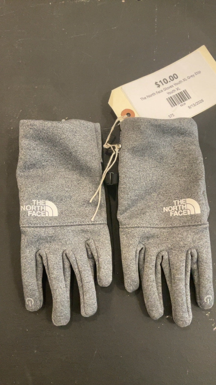 The North Face Gloves Youth XL Grey Etip