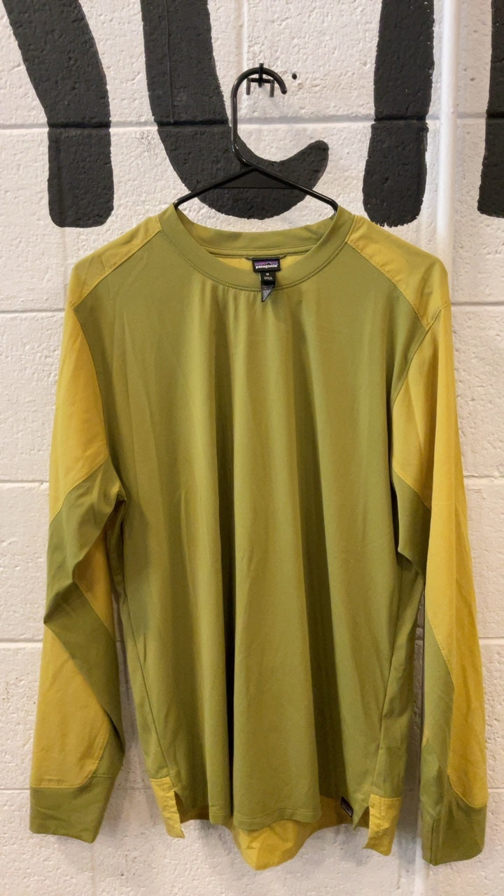 Patagonia Longsleeve M Yellow/Green Dirt Craft Jersey