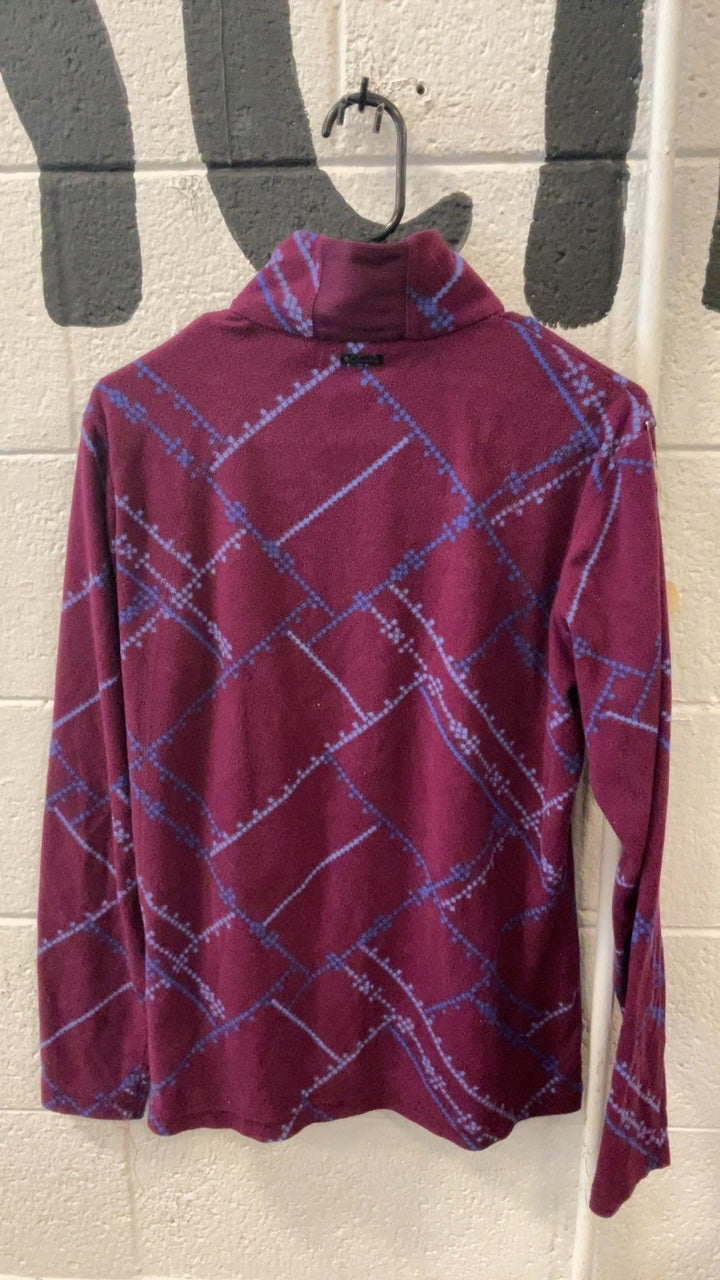 Columbia Jacket L Maroon/Blue Pattern