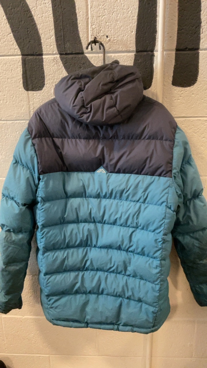 Kathmandu Down Jacket (Full Zip) (Hood) L Blue/Navy