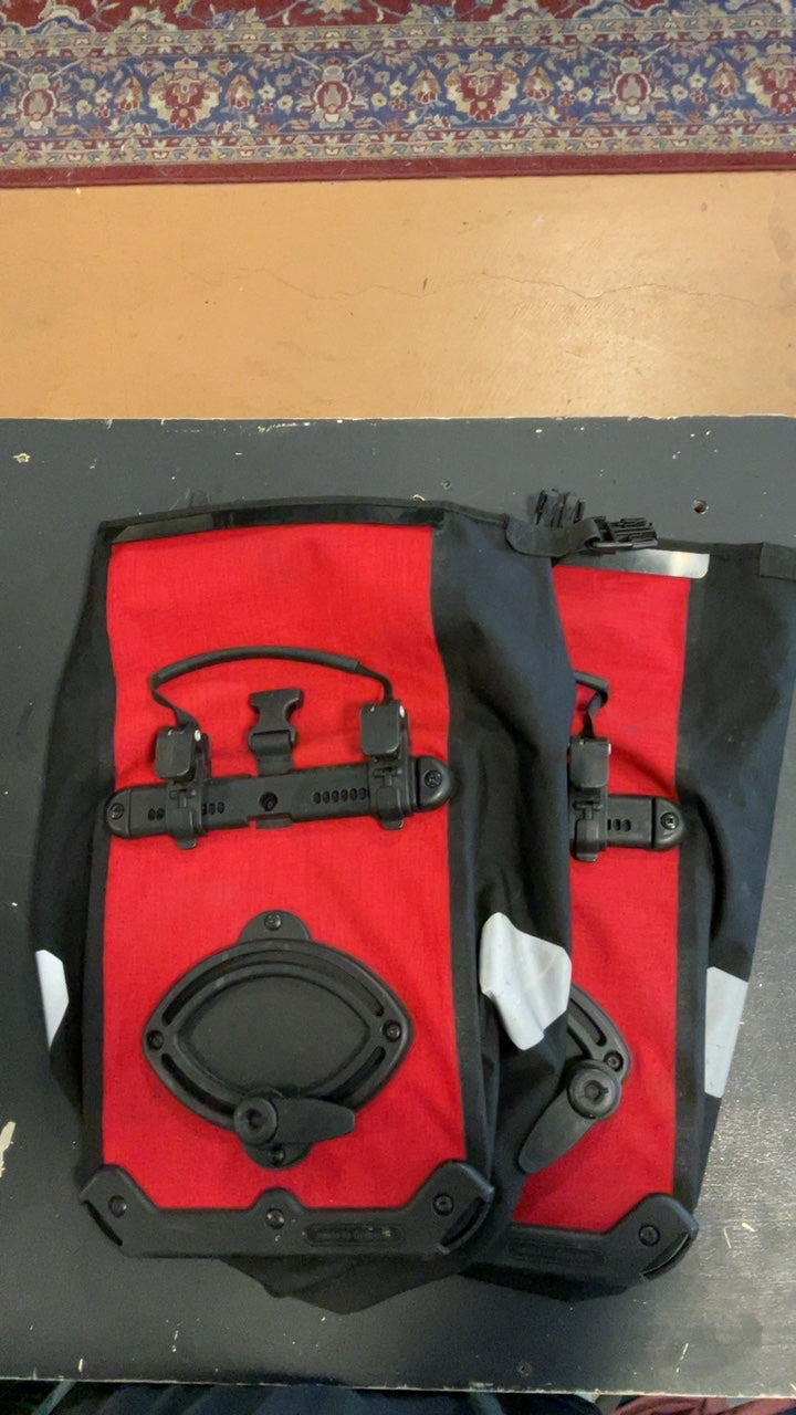 Ortlieb Back-Roller Waterproof Pannier Set Red/Black