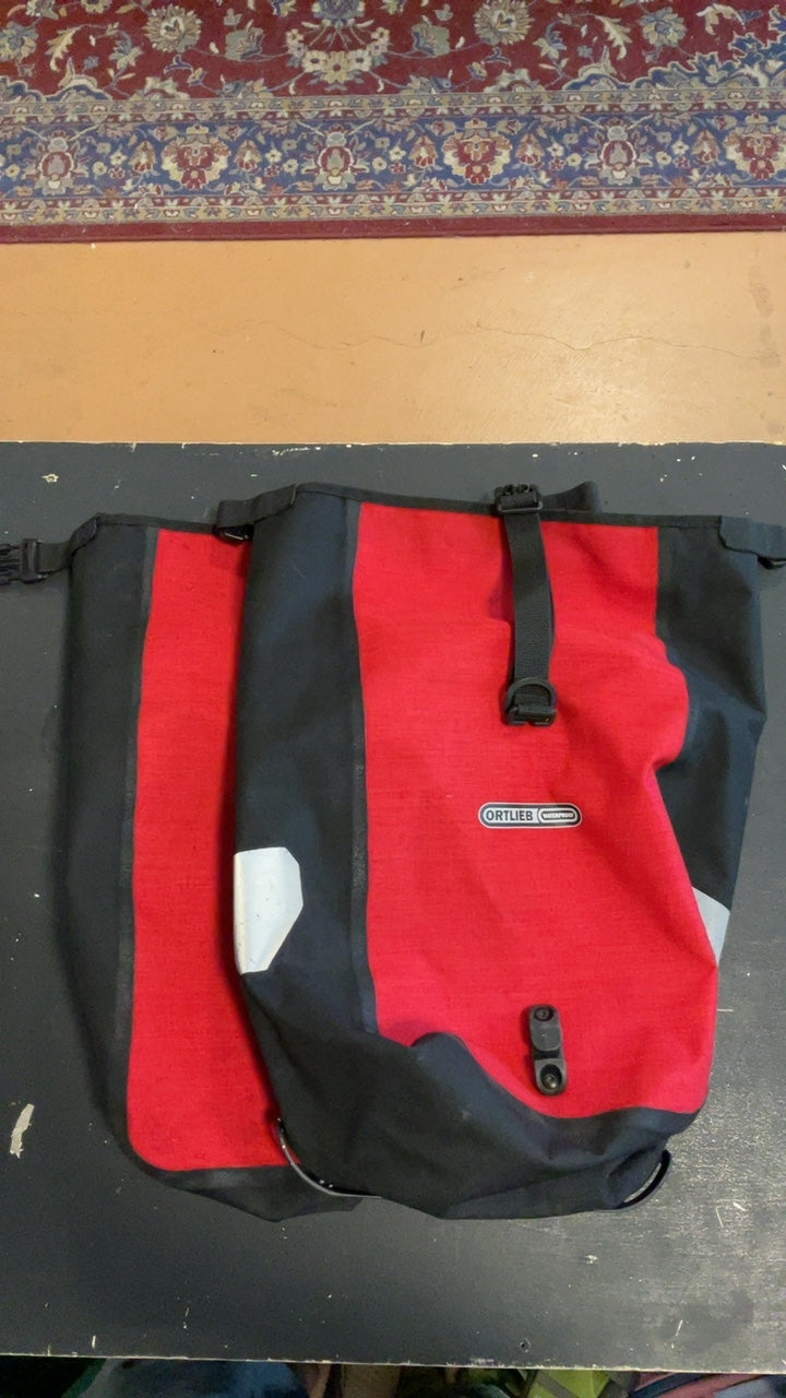 Ortlieb Back-Roller Waterproof Pannier Set Red/Black